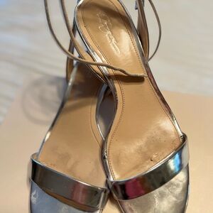 Silver Strappy Sandals